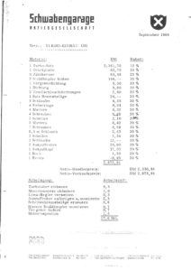 Preisliste Turbo Einbau Ford Osi May Turbo September 1969