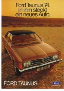 Prospekt Ford Taunus August 1973