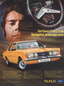 Werbung Ford Knudsen Taunus GT 2,3 V6