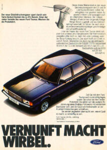 Werbung Ford Taunus 1980